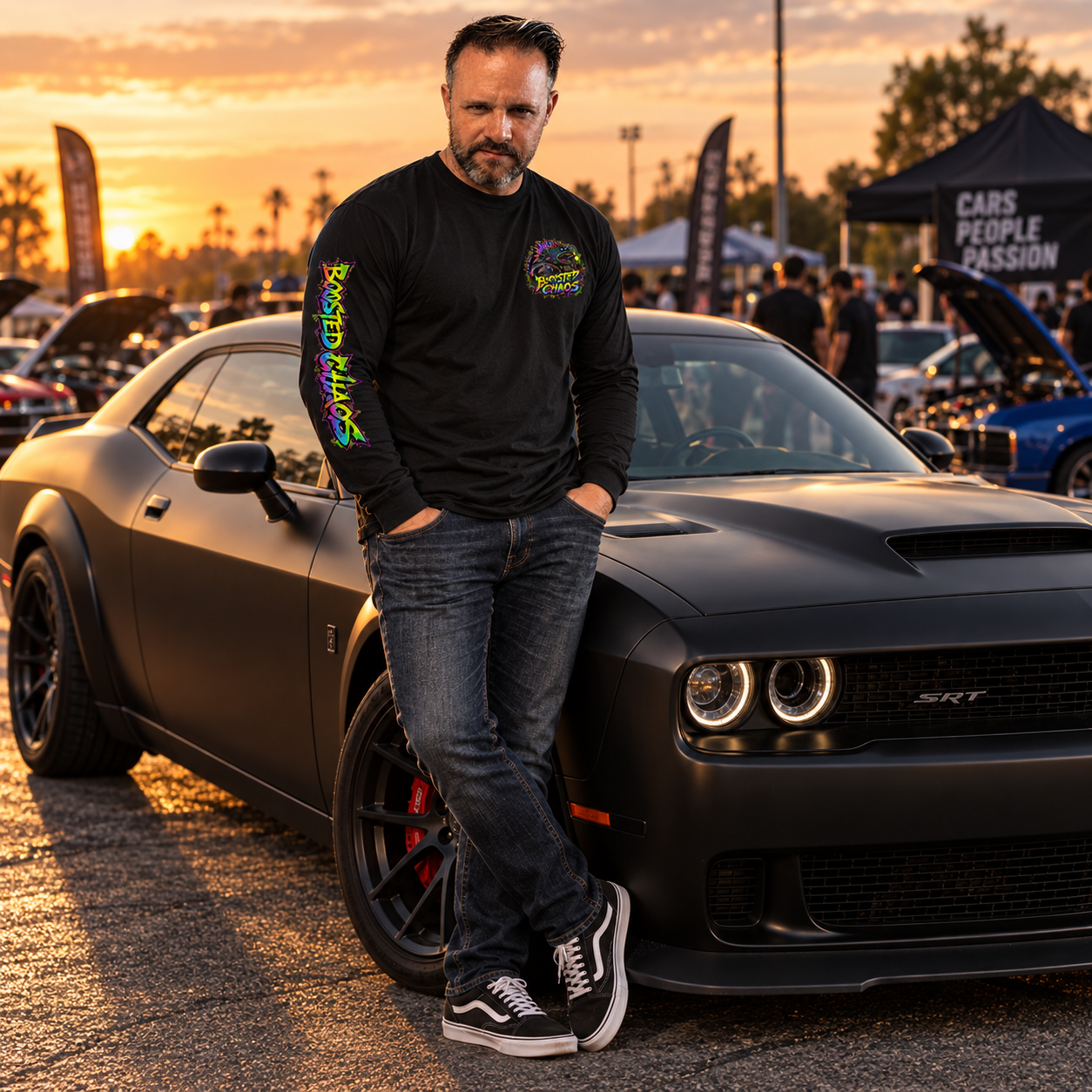 Black Boosted Chaos long-sleeve shirt