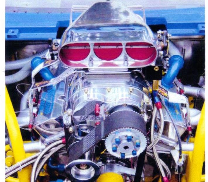 Polished supercharger installed on a performance engine